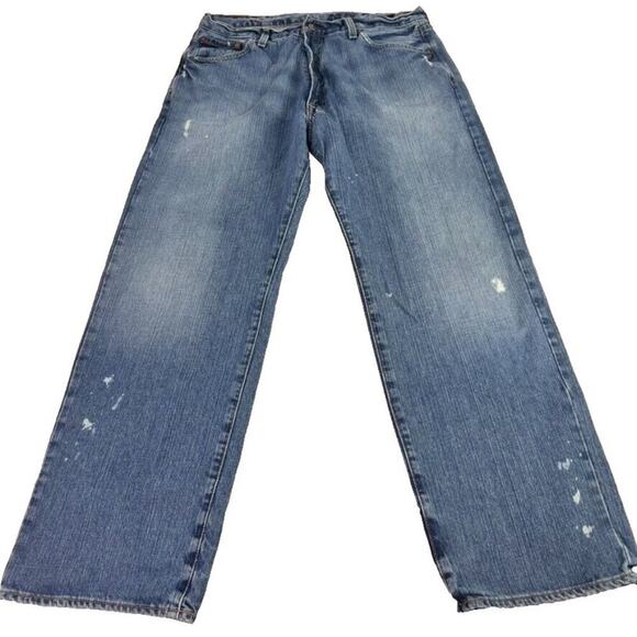 Polo Ralph Lauren Jeans Mens Hayden 34x30 (34x28) RL Straight Blue Cotton Denim - Picture 1 of 16